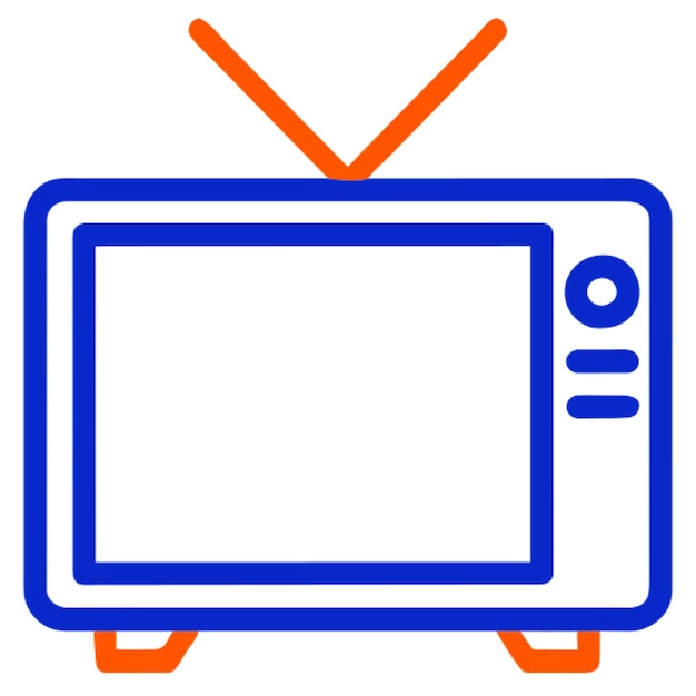 Icon van de tv