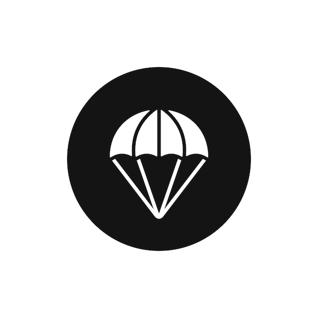 Vector icon van de valskermvector