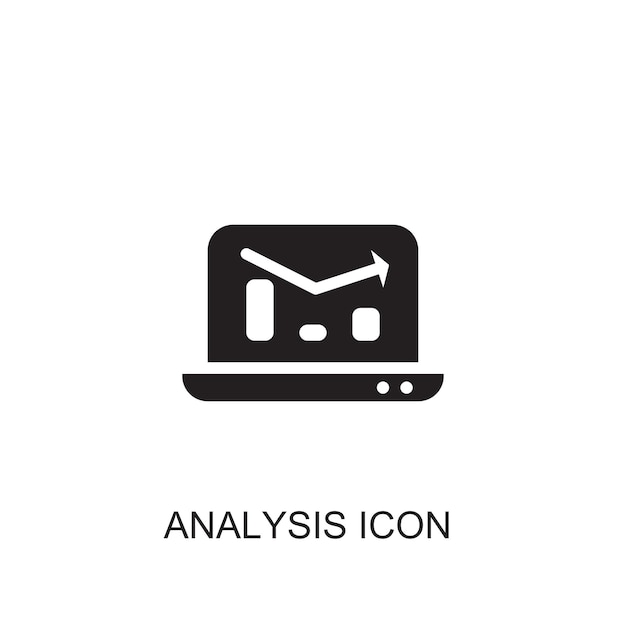 Icon van de vector van de analyse