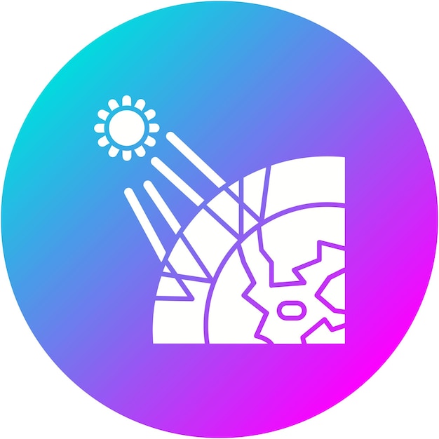 Icon van de vector van het broeikaseffect kan worden gebruikt voor de iconen van natuurrampen