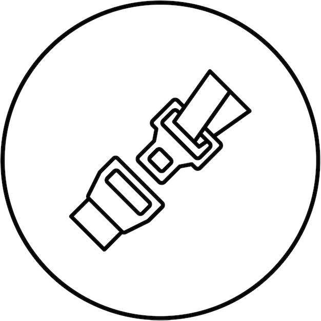 Icon van de veiligheidsgordel