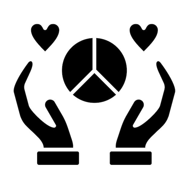 Vector icon van de vrede