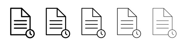 Icon van de wachtlijst Vector logo teken