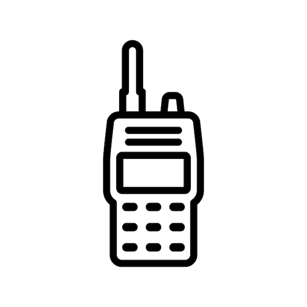 Icon van de walkie-talkie