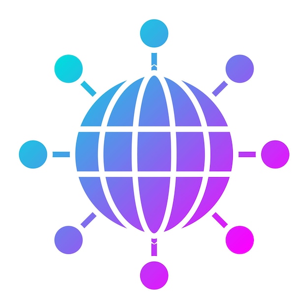 Icon van de wereldwijde infrastructuurvector kan worden gebruikt voor de iconen van Data Analytics