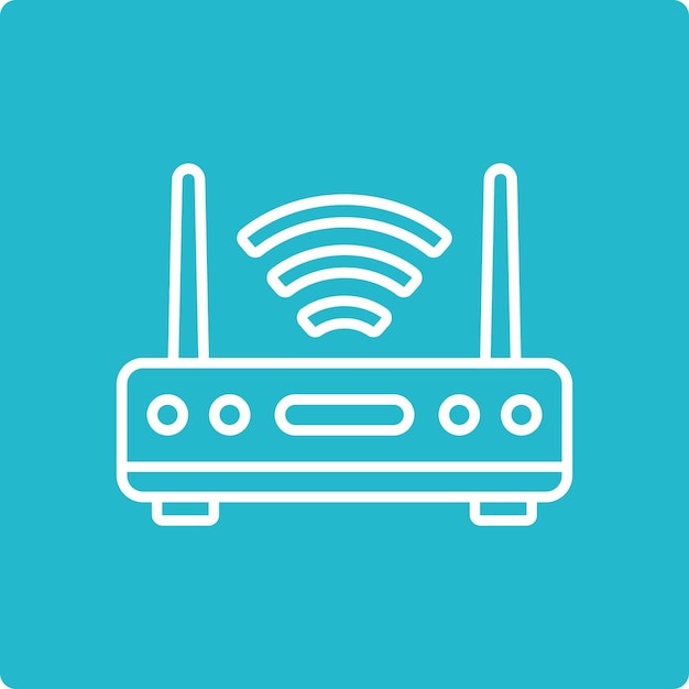 Icon van de WiFi-router