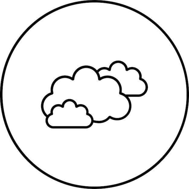 Icon van de wolken