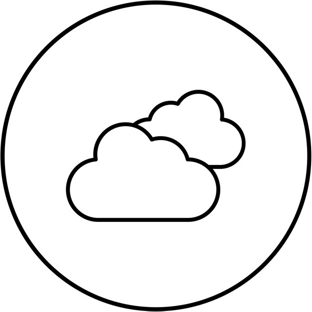 Icon van de wolken