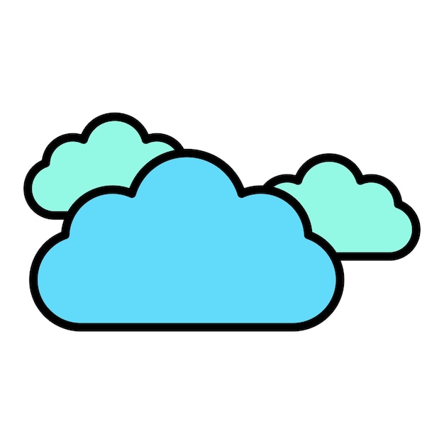 Icon van de wolken