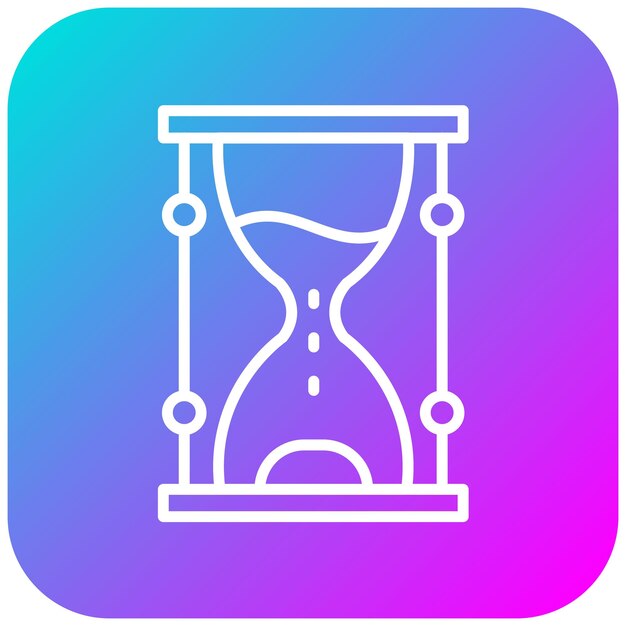 Icon van de zandklok kan worden gebruikt voor Fairytale-iconset
