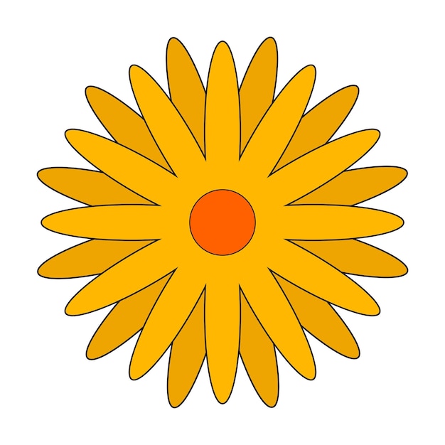 Icon van de zonnebloem