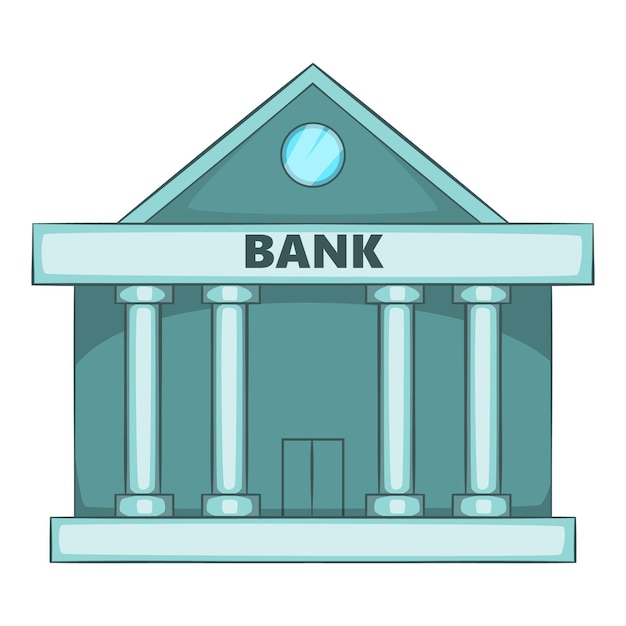 Vector icon van de zwitserse bank cartoon illustratie van het vector-icoon van de zwitserse bank voor webontwerp