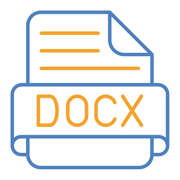 Vector icon van docx