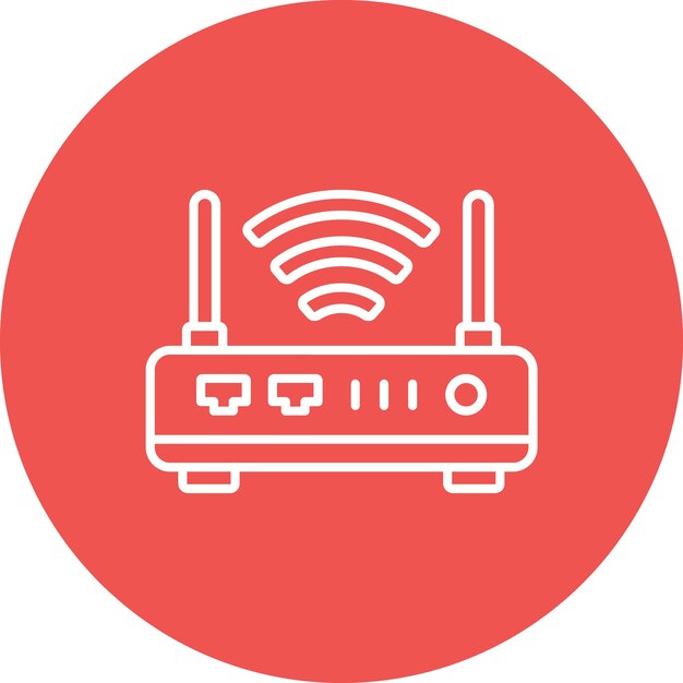 Icon van draadloze router