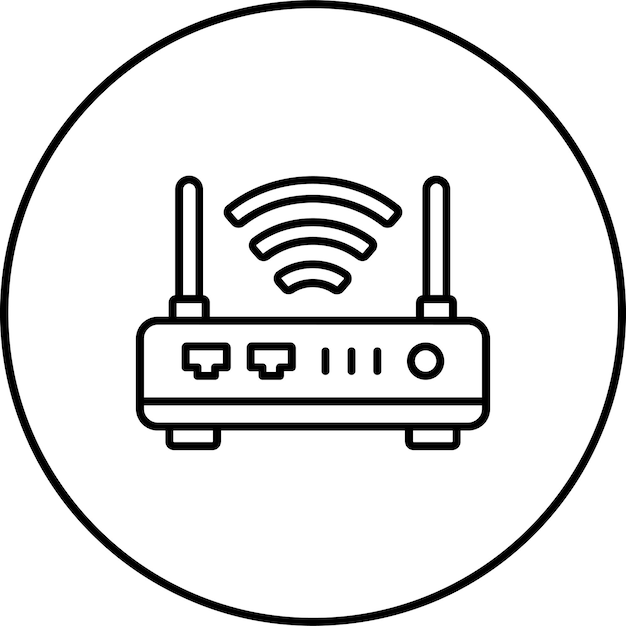 Icon van draadloze router