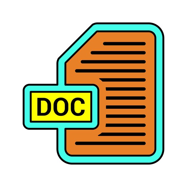 Vector icon van een documentbestand