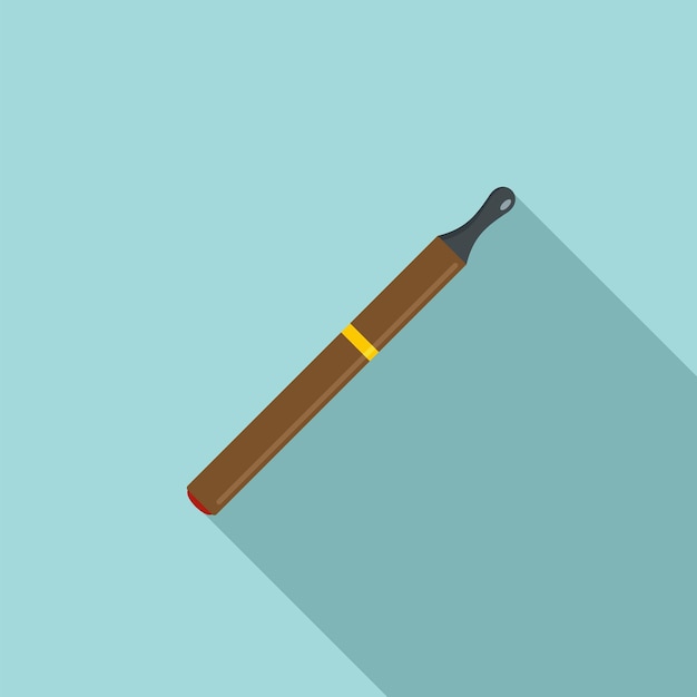 Icon van een elektrische sigaret Vlakke illustratie van een icoon van een elektrische sigarettenvector voor webontwerp