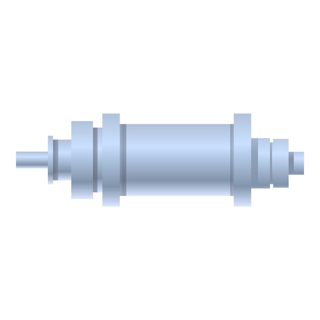 Vector icon van een elektronische condensator cartoon van een elektronisch condensator vector icoon voor webontwerp geïsoleerd op witte achtergrond