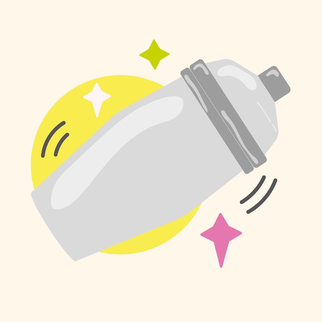 Icon van een geïsoleerde bar shaker Mixer concept Vector illustratie