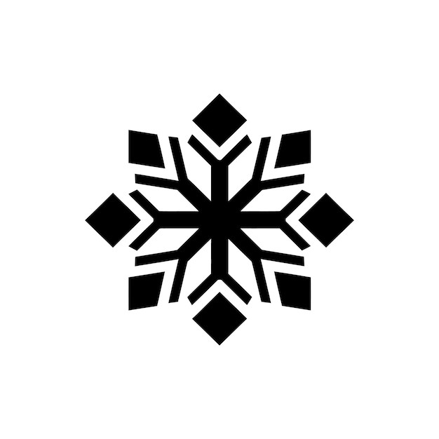 Icon van een gletsjer sneeuwvlok