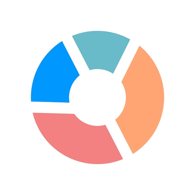 Icon van een grafiek geïsoleerd op een witte achtergrond voor uw web- en mobiele app-ontwerp Illustratie van een blad