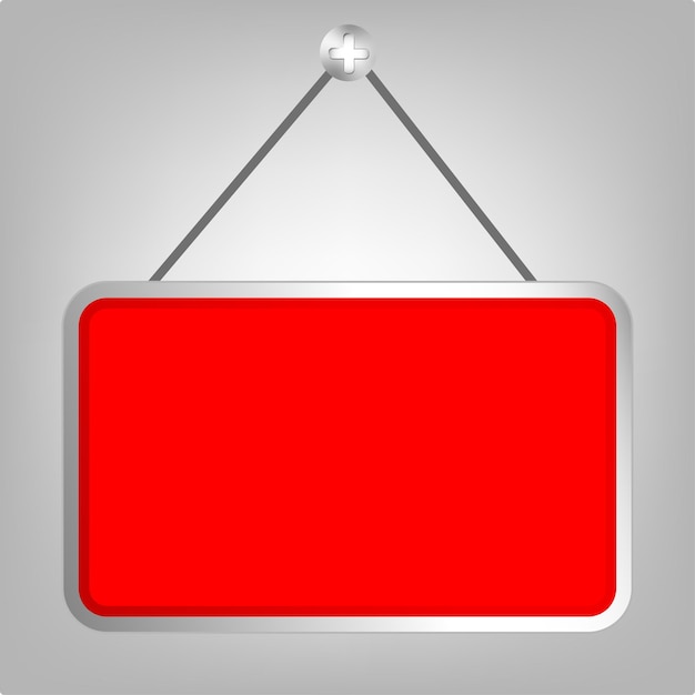 Icon van een hangbord met een lege verkoop