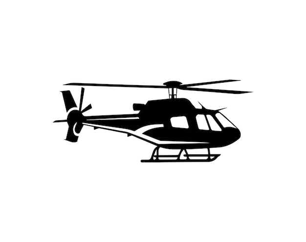 Icon van een helikopter Vectorillustratie van een helikopter op een witte achtergrond