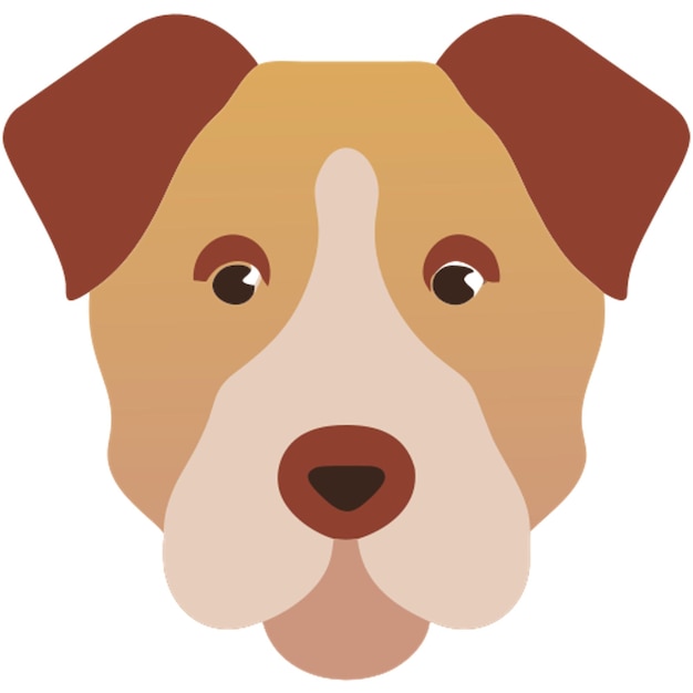 Vector icon van een hondensticker