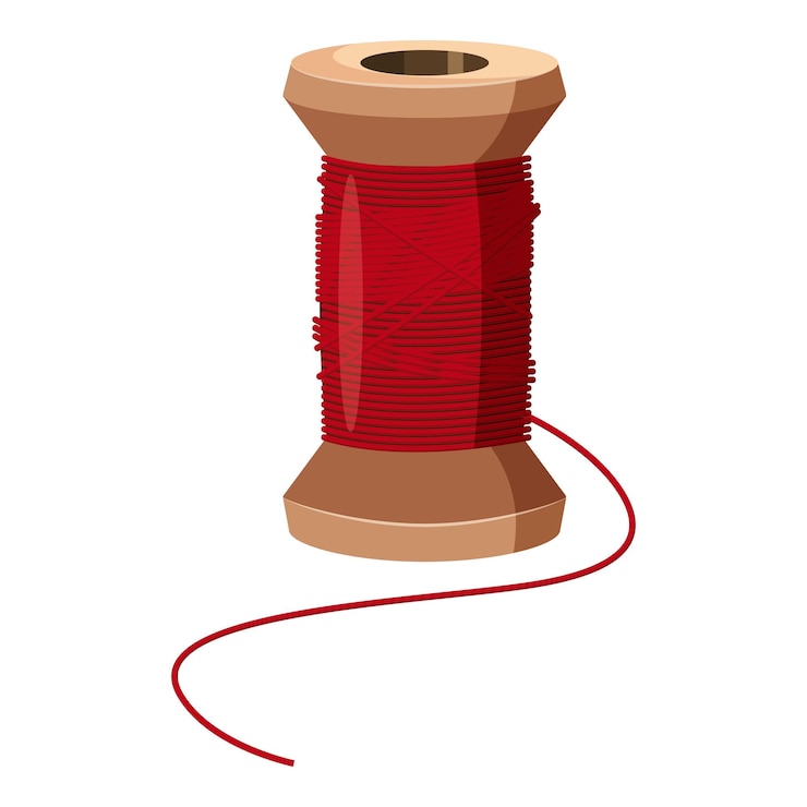 Vector icon van een houten spoel cartoon illustratie van een icoon van een wooden spoel vector voor het web