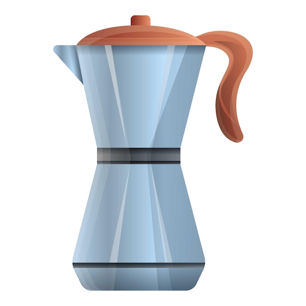 Icon van een koffiepot met gereedschap Cartoon van een icoon van een koffiepoot metgereedschap Vector voor webontwerp geïsoleerd op witte achtergrond