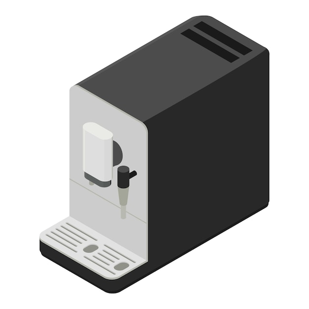 Icon van een koffiezetapparaat isometrisch van een koffiemachine vector icoon voor webontwerp geïsoleerd op witte achtergrond