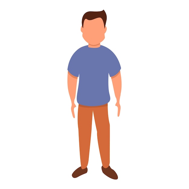 Icon van een mannelijke figuur Cartoon van een mannelijk figuur vector icoon voor webontwerp geïsoleerd op witte achtergrond