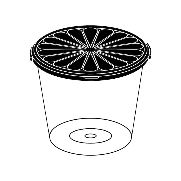 Icon van een plastic pot