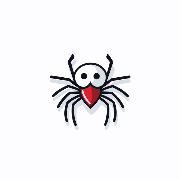 Icon van een spin geïsoleerd op een witte achtergrond Vector illustratie