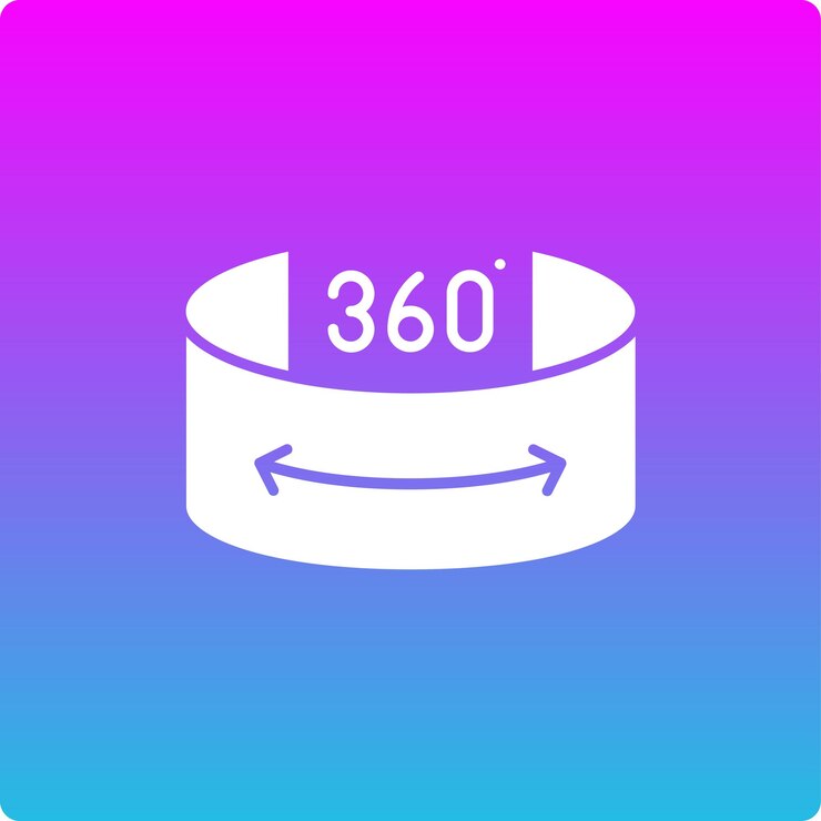 Icon van een virtuele tour