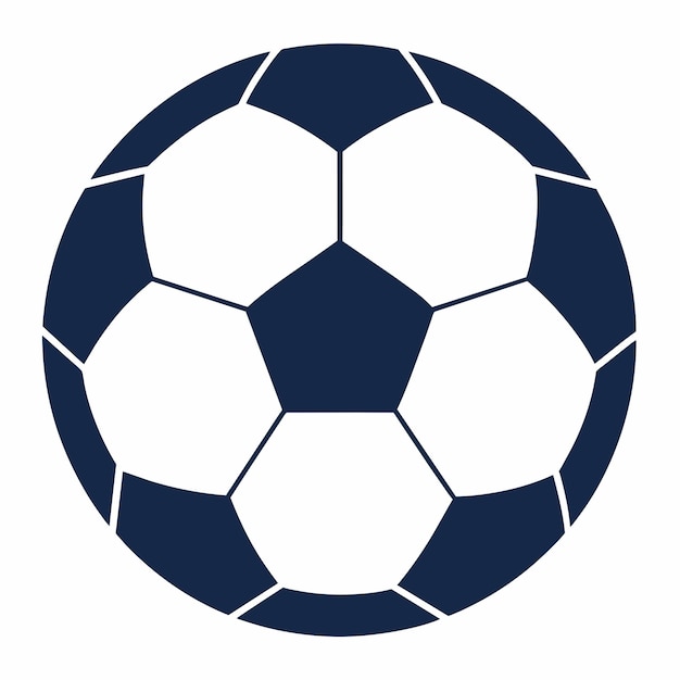 Icon van een voetbal op een witte achtergrond 15