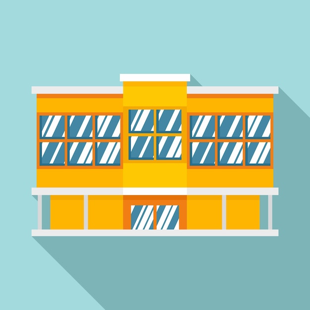 Icon van een winkelcentrum Vlakke illustratie van het vector-icoon van een winkelsentrum voor webontwerp