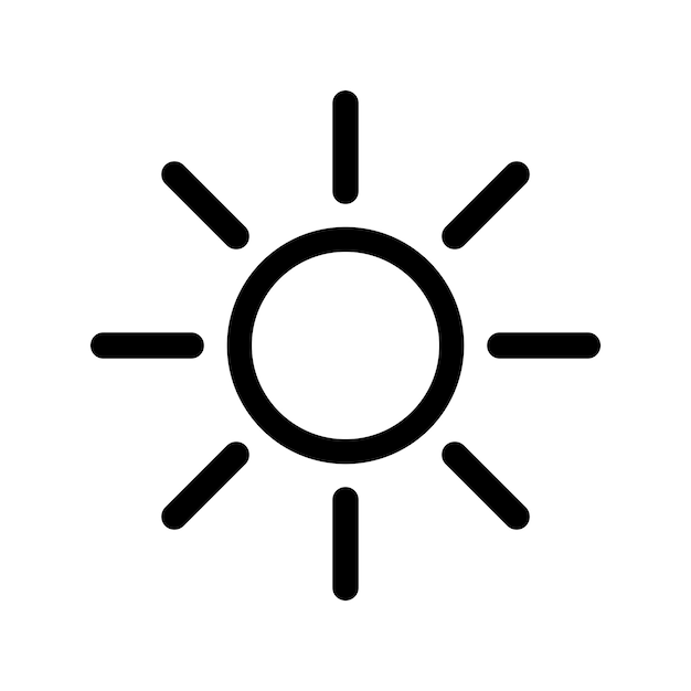Icon van een zonnige dag