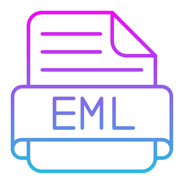 Vector icon van eml