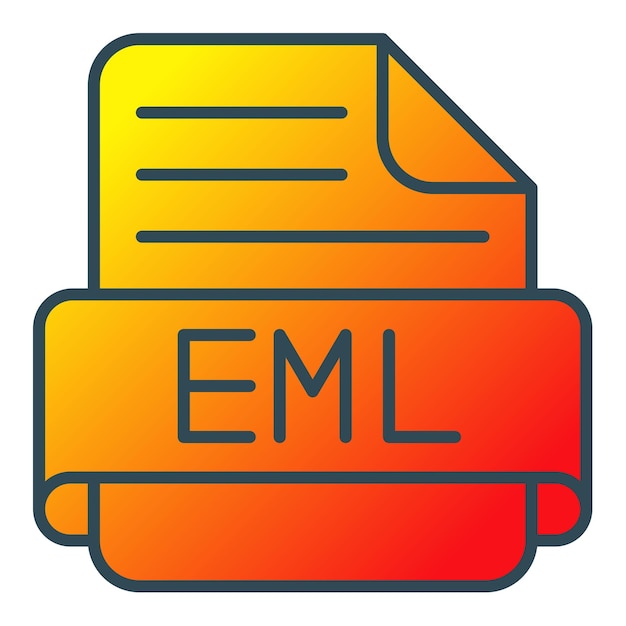 Vector icon van eml