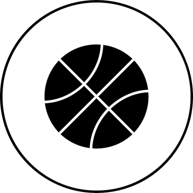 Icon van het basketbal
