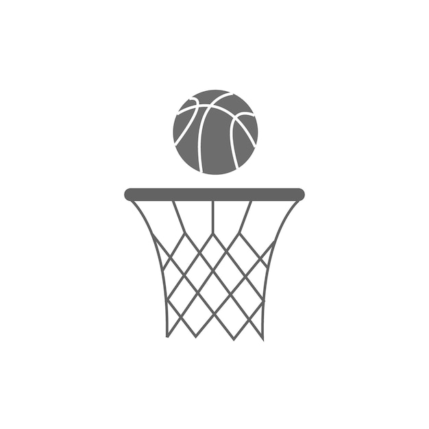 Icon van het basketbal