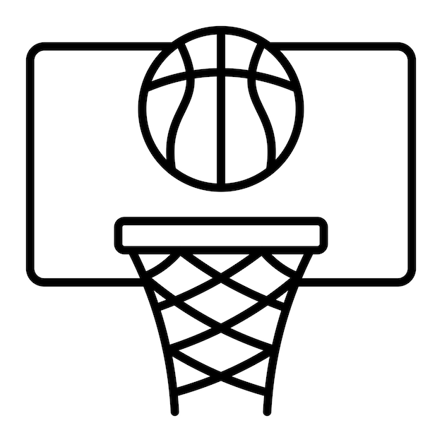 Icon van het basketbal