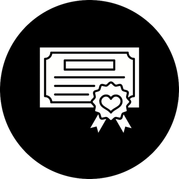 Vector icon van het certificaat