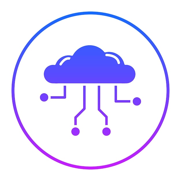 Icon van het cloudnetwerk