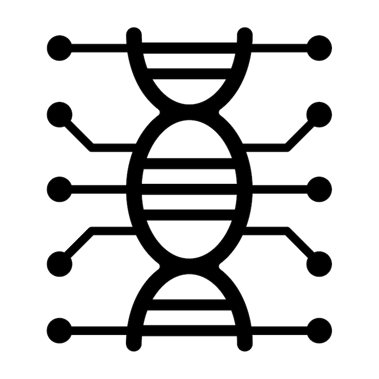 Vector icon van het dna
