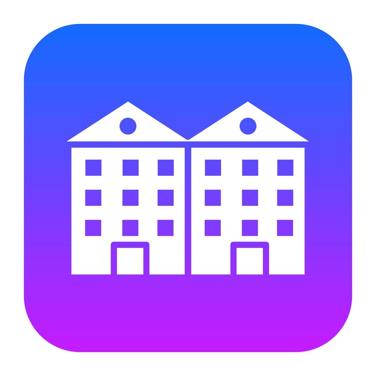 Vector icon van het herenhuis