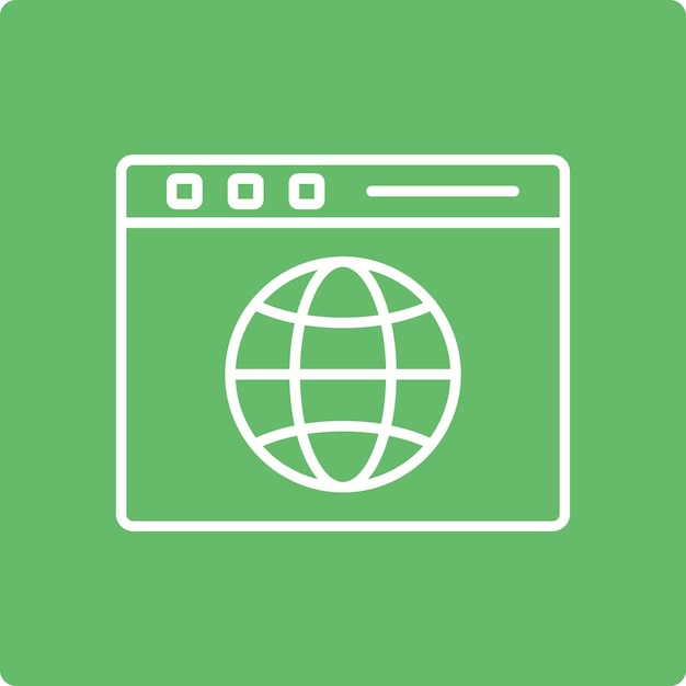 Icon van het internet