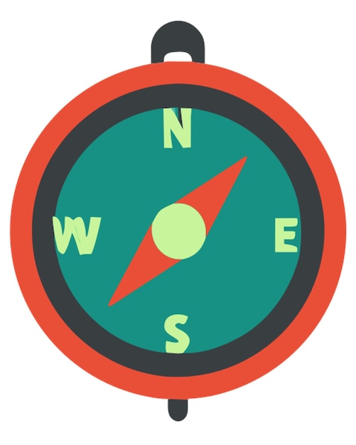Icon van het kompas