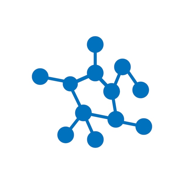 Icon van het logo van het molecuul